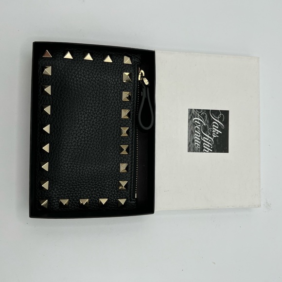 Valentino Garavani Rockstud Leather Coin Purse & Card Case - Picture 8 of 8